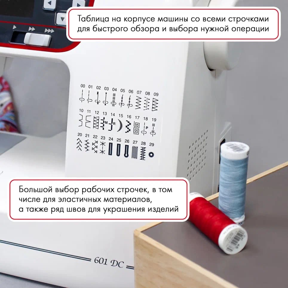 Швейная машина с микропроцессорным управлением Janome 601 DC - №2