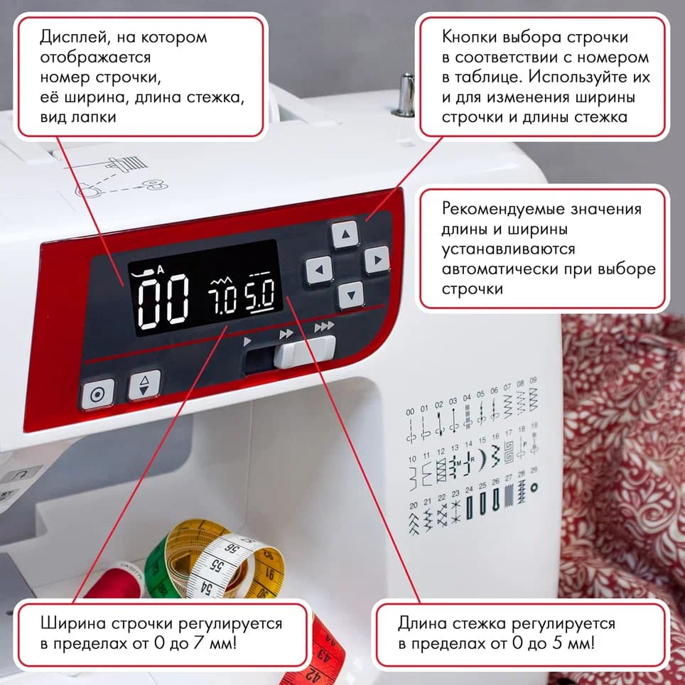 Швейная машина с микропроцессорным управлением Janome 601 DC - №3