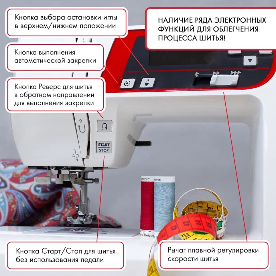Швейная машина с микропроцессорным управлением Janome 601 DC - №4