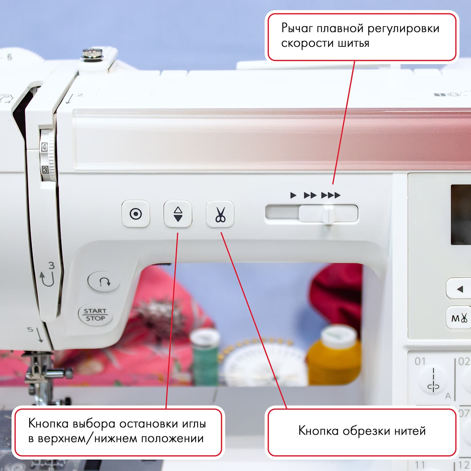 Швейная машина с микропроцессорным управлением Janome Sewist 740DC - №3