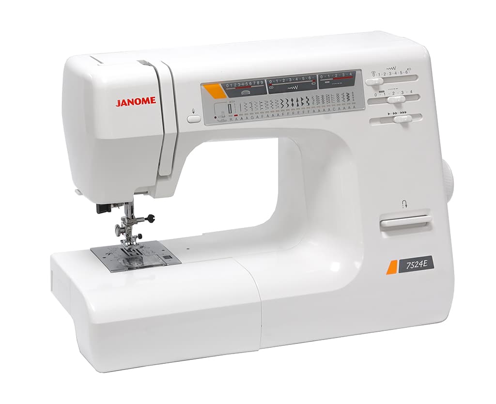 Электромеханическая швейная машина Janome 7524E с жестким чехлом (Уценка)