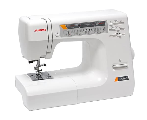Janome 7524E с жестким чехлом (Уценка) Электромеханическая швейная машина