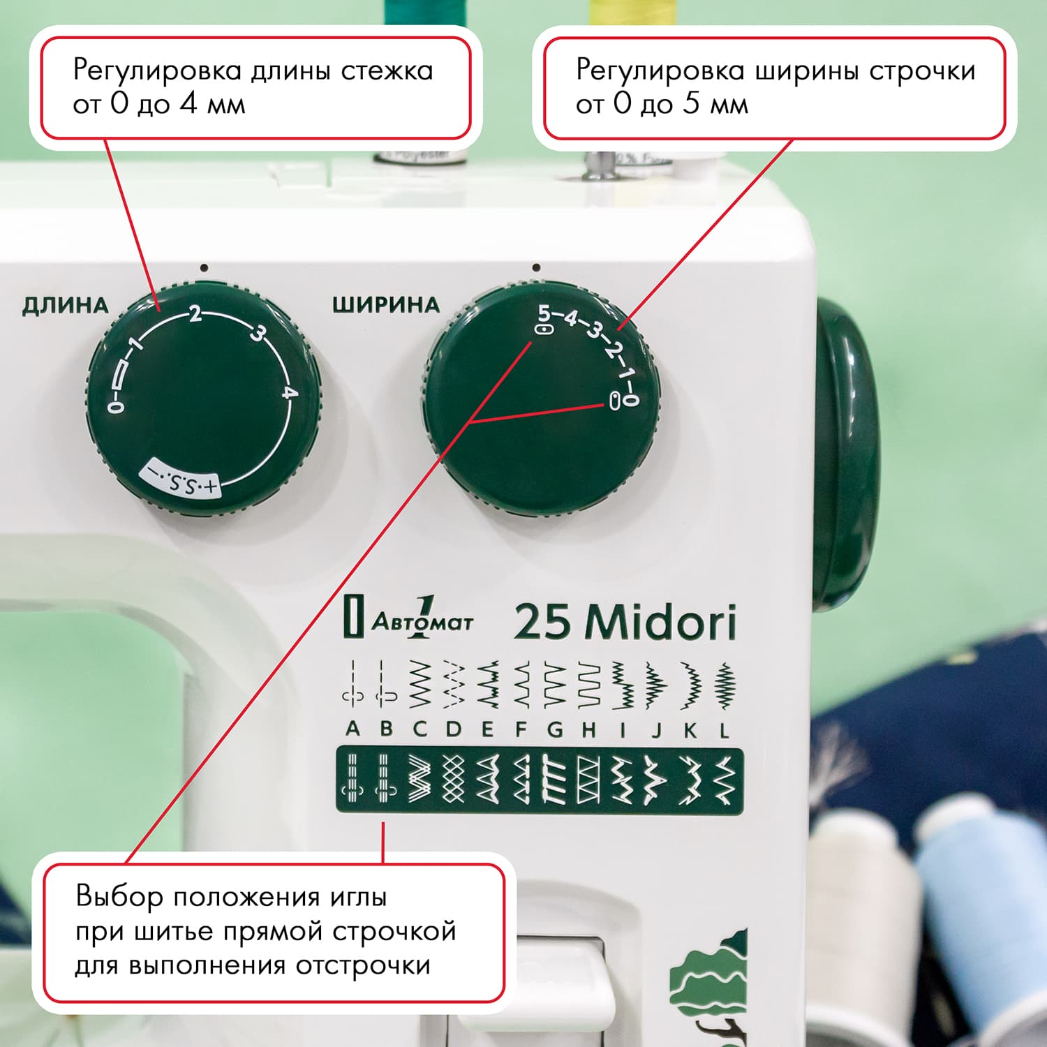 Электромеханическая швейная машина Janome 25 Midori (Уценка) - №4