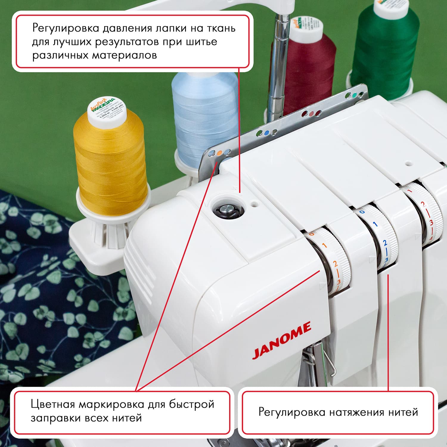 4-x (3, 2-x) - ниточный оверлок Janome Midori Pro 5 - №3