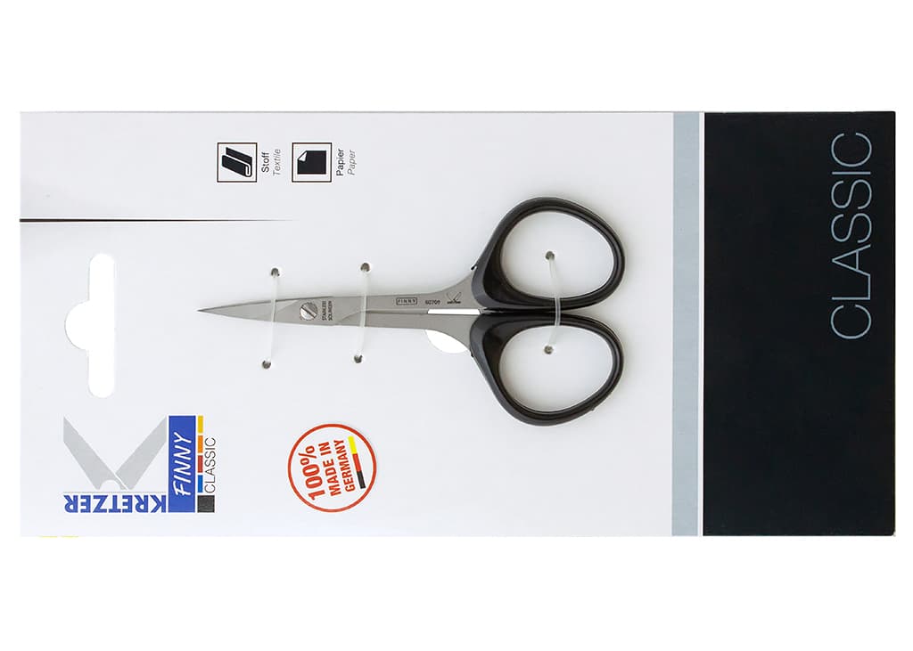 Ножницы Kretzer Finny CLASSIC 9 см прямые заостренные с коротким лезвием - №1