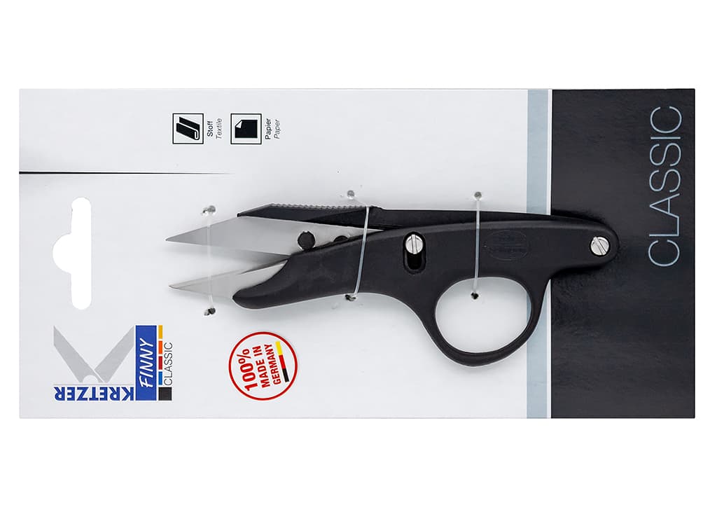 Ножницы Kretzer Finny CLASSIC 11 см для подрезки прямые с кольцом - №1