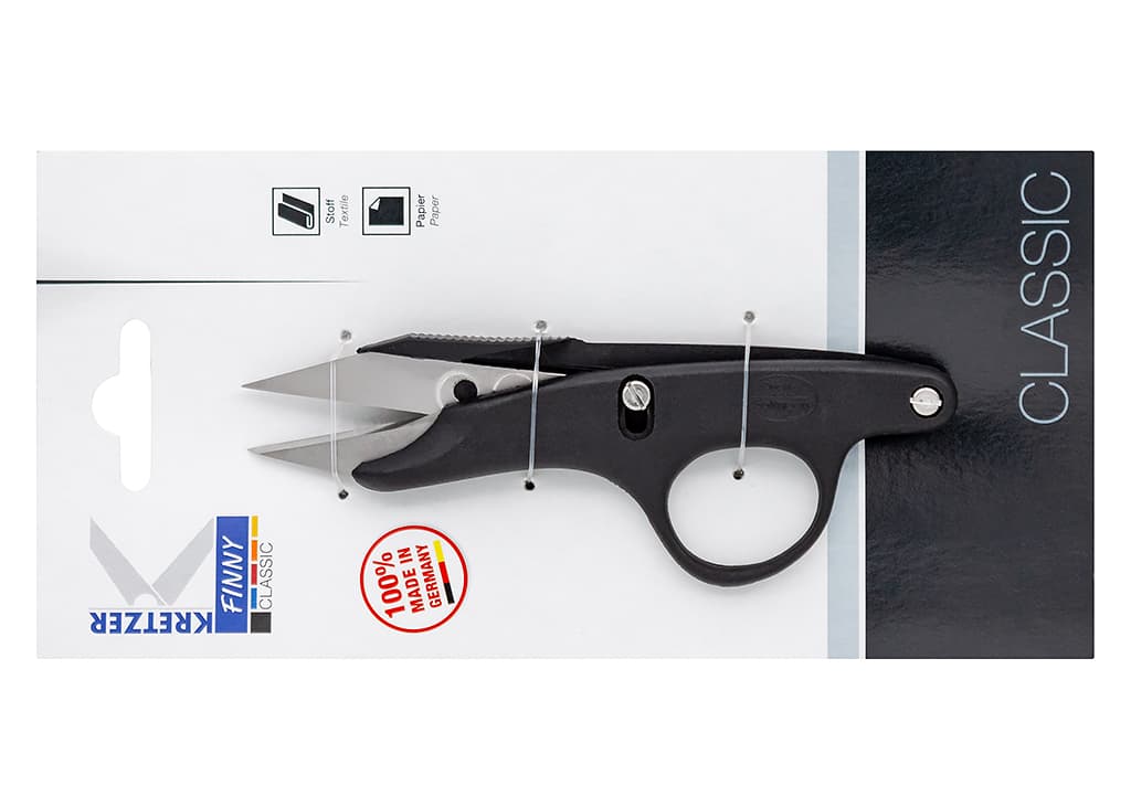 Ножницы Kretzer Finny CLASSIC 11 см для подрезки изогнутые с кольцом - №1