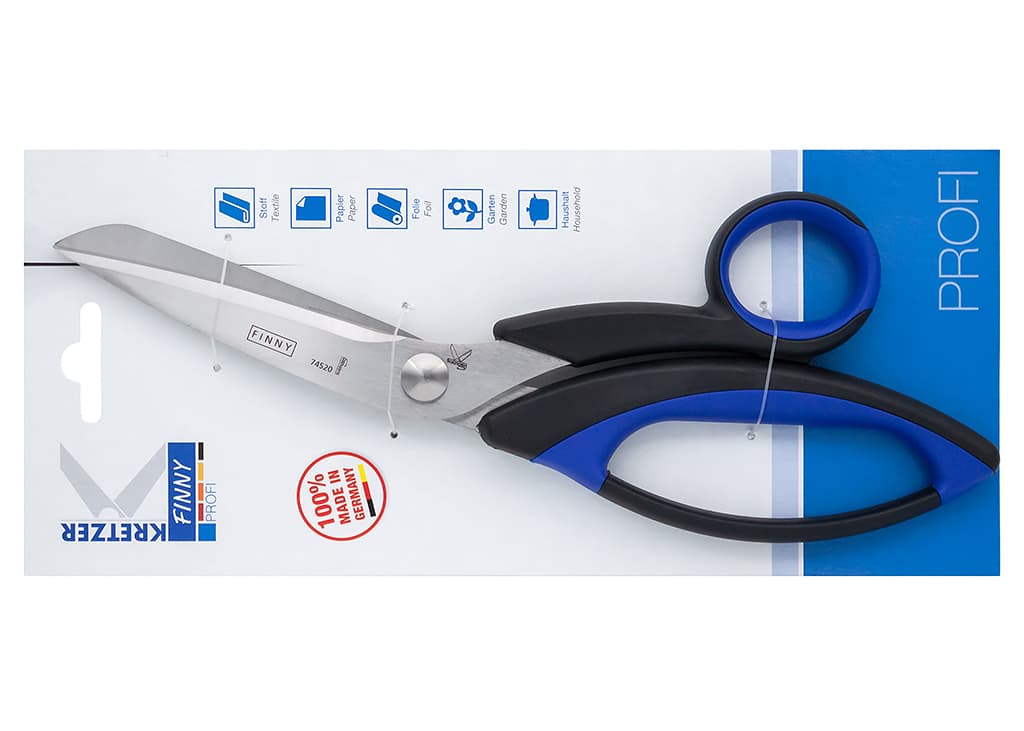 Ножницы Kretzer Finny PROFI 24 см раскройные усиленные для тяжелых тканей - №1