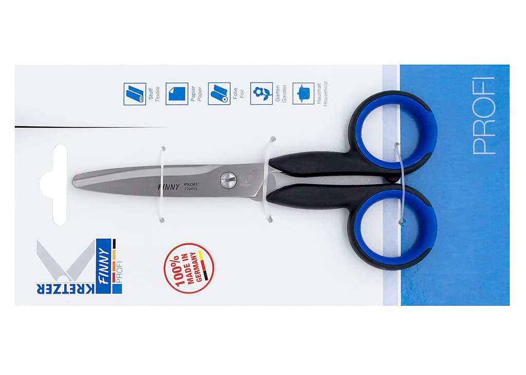 Ножницы Kretzer Finny PROFI 13 см прямые закругленные безопасные - №1