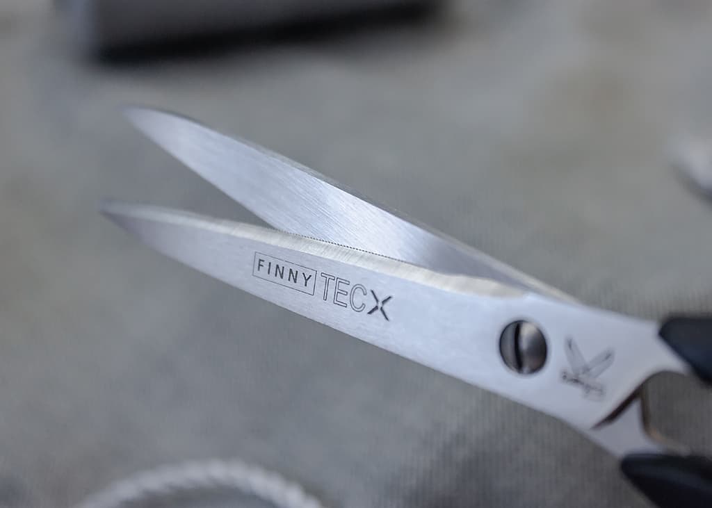 Ножницы FINNY Tec X 15 см прямые для стекловолокна и карбона, одно зубчатое лезвие - №3