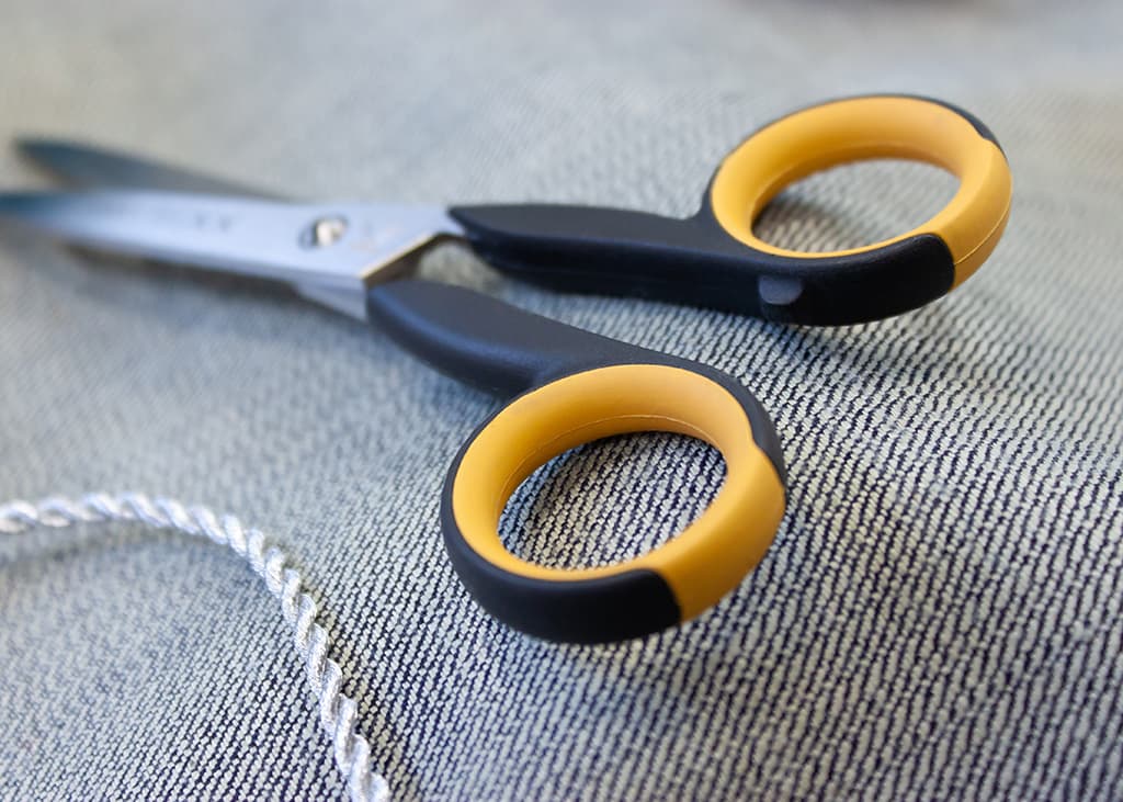 Ножницы FINNY Tec X 15 см прямые для стекловолокна и карбона, одно зубчатое лезвие - №4