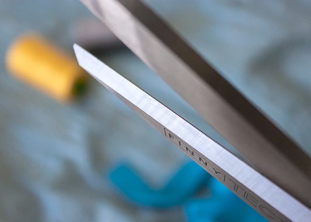 Ножницы FINNY Tec X 28 см усиленные для стекловолокна и карбона, одно зубчатое лезвие - №4