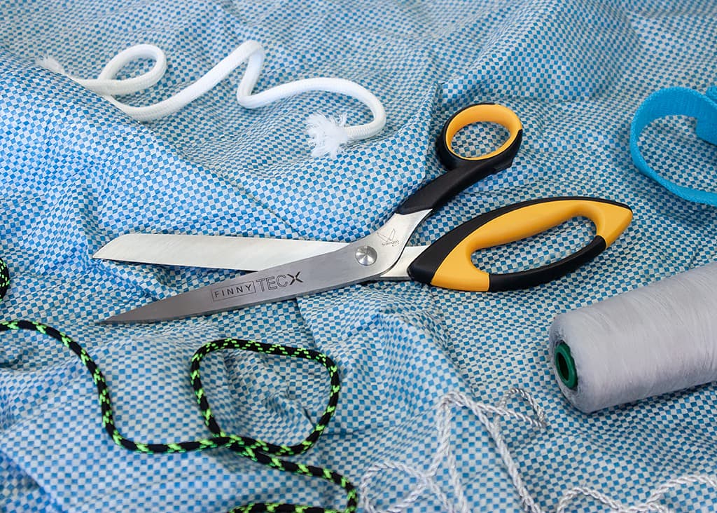 Ножницы FINNY Tec X 31 см усиленные для стекловолокна и карбона, одно зубчатое лезвие - №2
