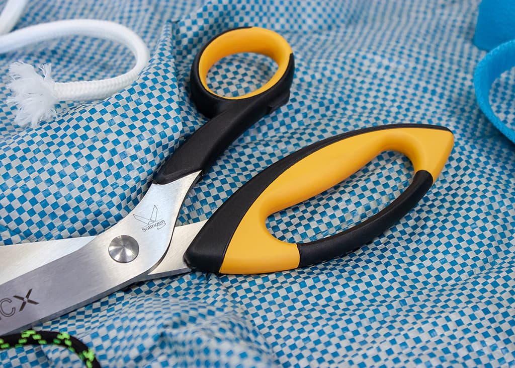 Ножницы FINNY Tec X 31 см усиленные для стекловолокна и карбона, одно зубчатое лезвие - №4