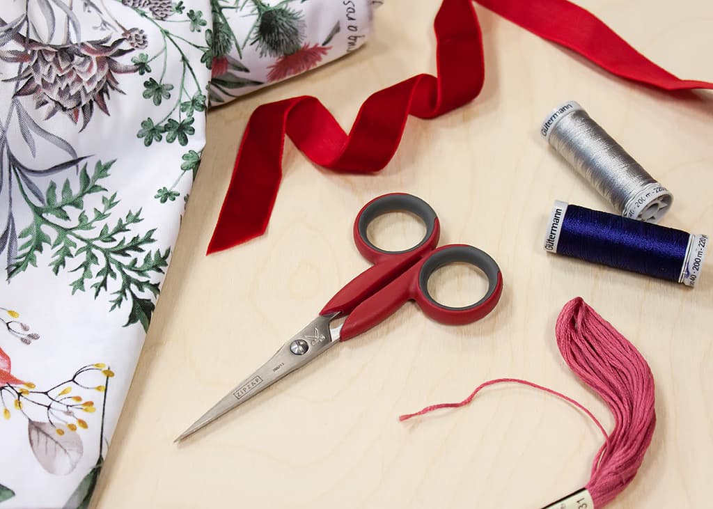 Ножницы Kretzer Finny HOBBY 13 см прямые заостренные для вырезания мелких деталей из ткани - №2