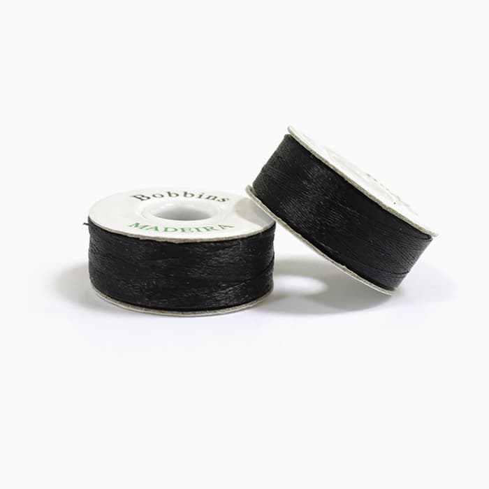 Нитки Madeira Bobbins №150 (120м на шпуле) 1 шт (кор.144) черные