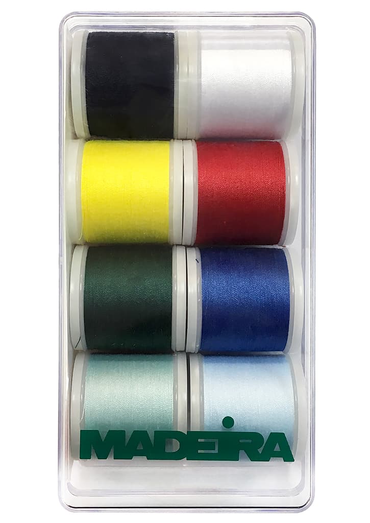 8 катушек Aerofil равномерной окраски по 200м Набор швейных ниток Madeira Aerofil №120