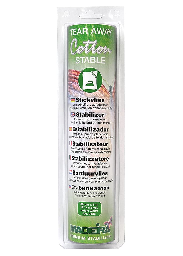 Стабилизатор отрывной термоклеевой для эластичных тканей. Madeira Cotton Stable (30см х 5м)