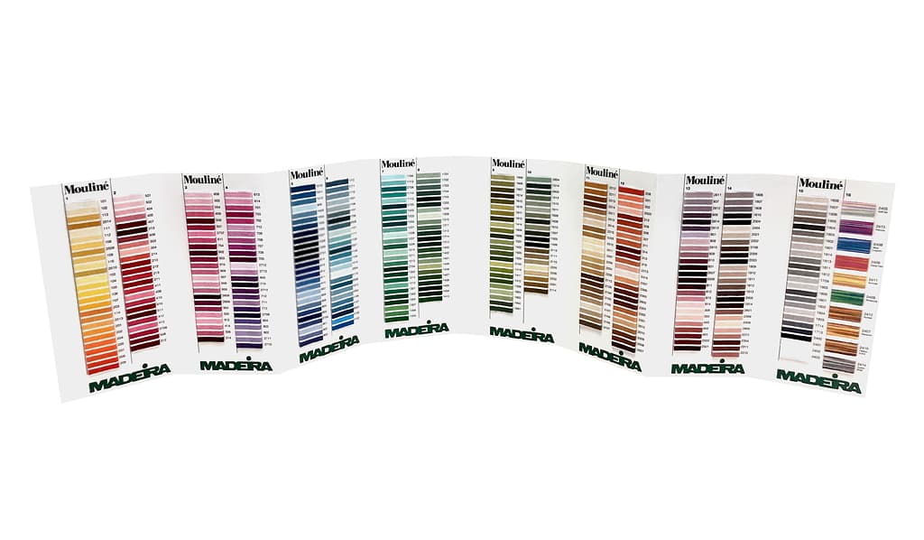 Карта цветов ниток Madeira Mouline - №1