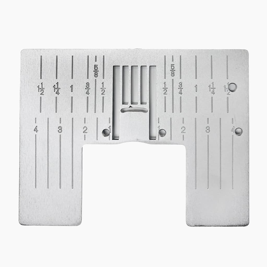 Игольная пластина Pfaff для зигзага с разметкой в сантиметрах и дюймах