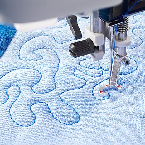 Открытая пружинная лапка для простегивания