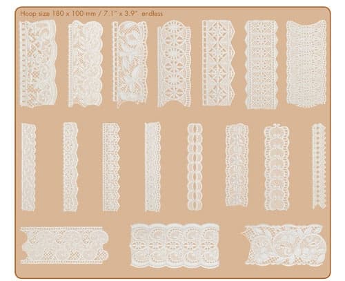 820704-096 Pfaff 424: Endless Vintage Cotton Lace - №1