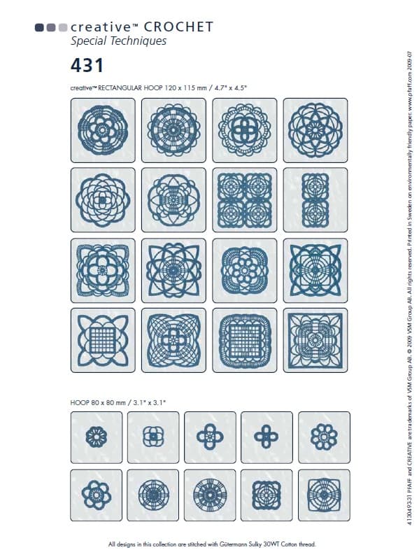 820714-096 Pfaff 431: Creative Crochet - Special Techniques - №1