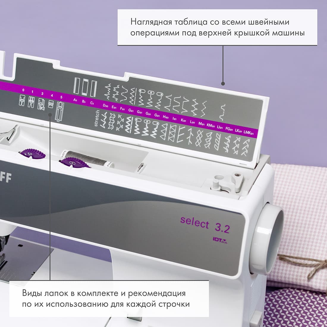 Профессиональная электромеханическая швейная машина Pfaff Select 3.2 - №2