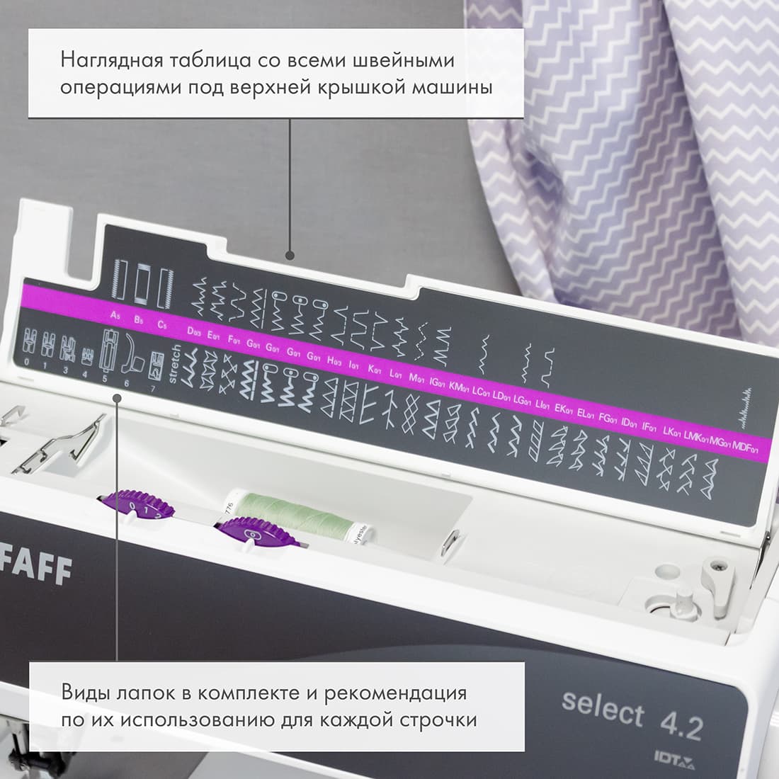 Профессиональная электромеханическая швейная машина Pfaff Select 4.2 - №2