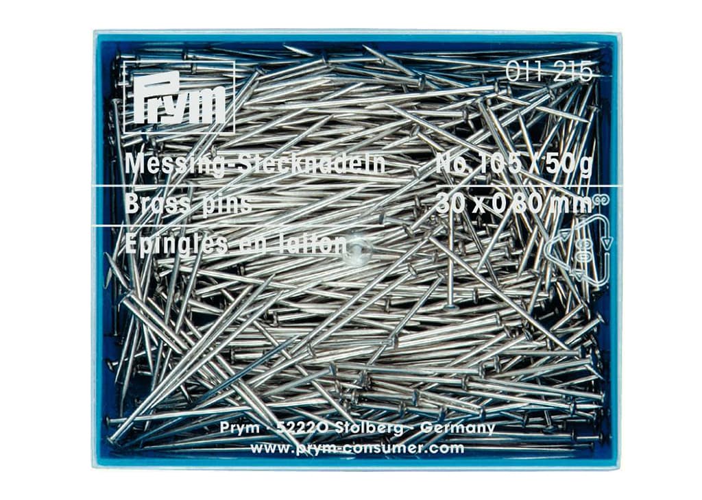 Булавки-гвоздики 30х0,8мм в коробке 50г - №1