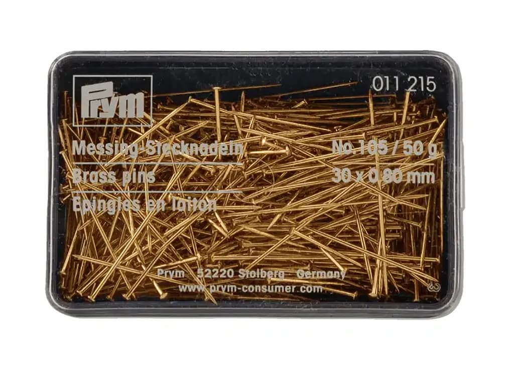 Булавки-гвоздики 30х0,8мм в коробке 50г