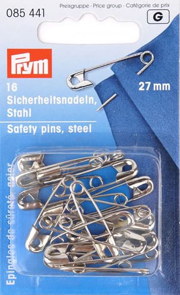 Булавки английские 27мм 16шт