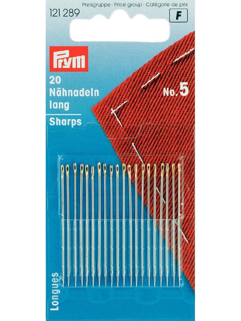 Иглы для шитья №5 20шт