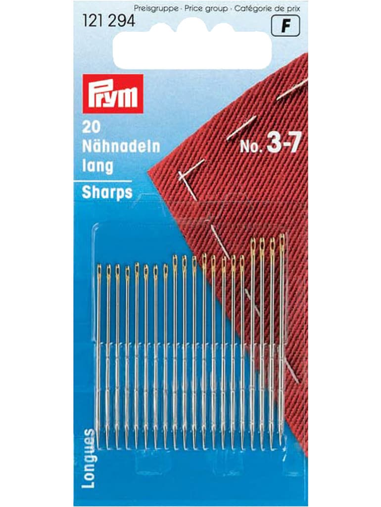 Иглы для шитья №3-7 20шт
