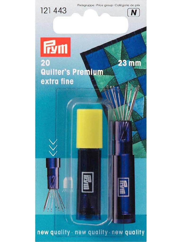 Иглы для квилтинга очень тонкие в желтой тубе 0,53х23мм 20шт