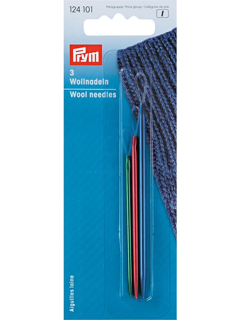 Иглы с гибким ушком для шерсти, 3 шт