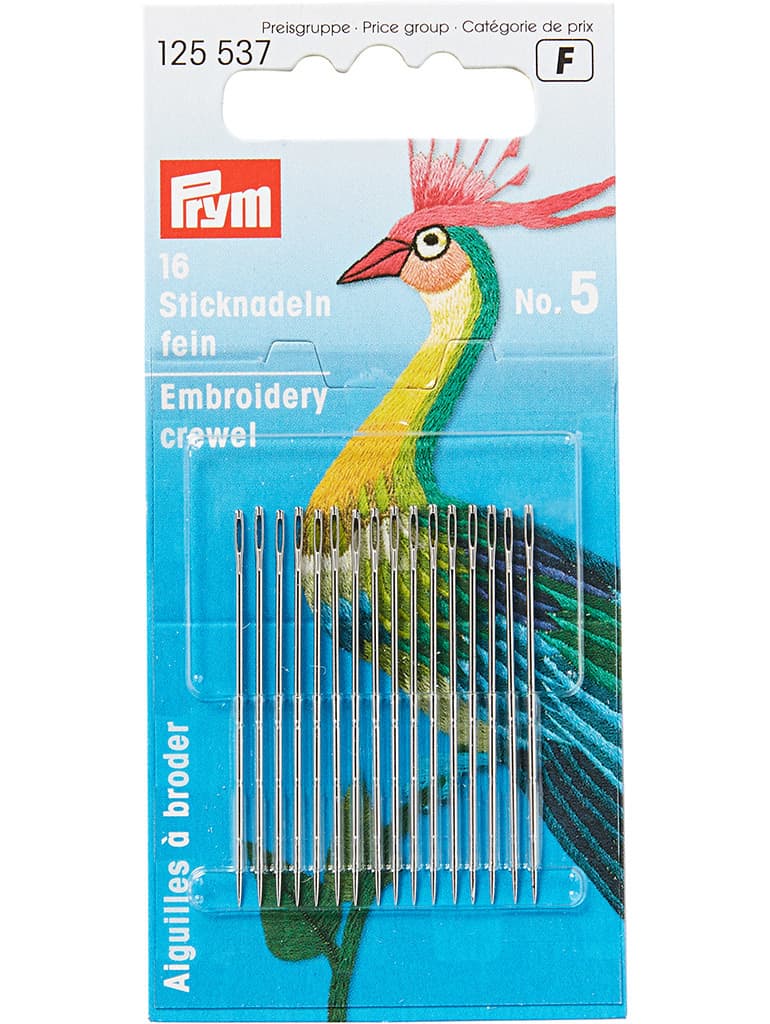 Иглы для вышивания гладью №5 16шт