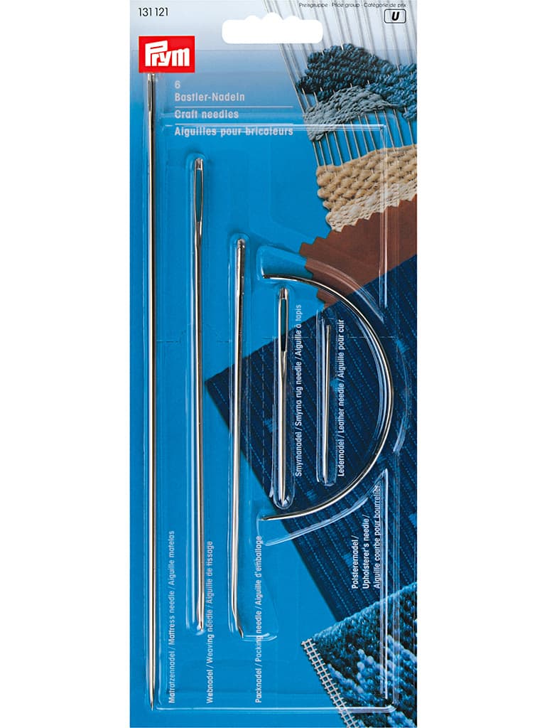 Набор ремесленных игл для матрасов, ткачества, упаковки, гобелена, кожи и мебельной обивки 6шт