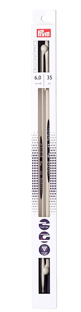 Спицы эргономичные Prym Ergonomics 35см/6,0мм (2шт)