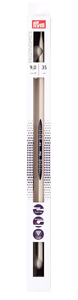 Спицы эргономичные Prym Ergonomics 35см/9,0мм (2шт)