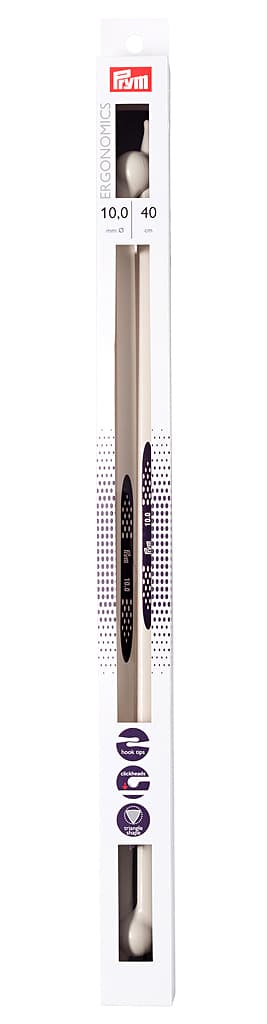 Спицы эргономичные Prym Ergonomics 40см/10,0мм (2шт)