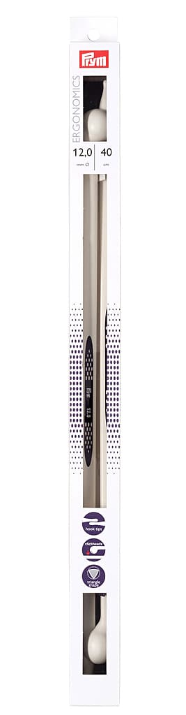 Спицы эргономичные Prym Ergonomics 40см/12,0мм (2шт)