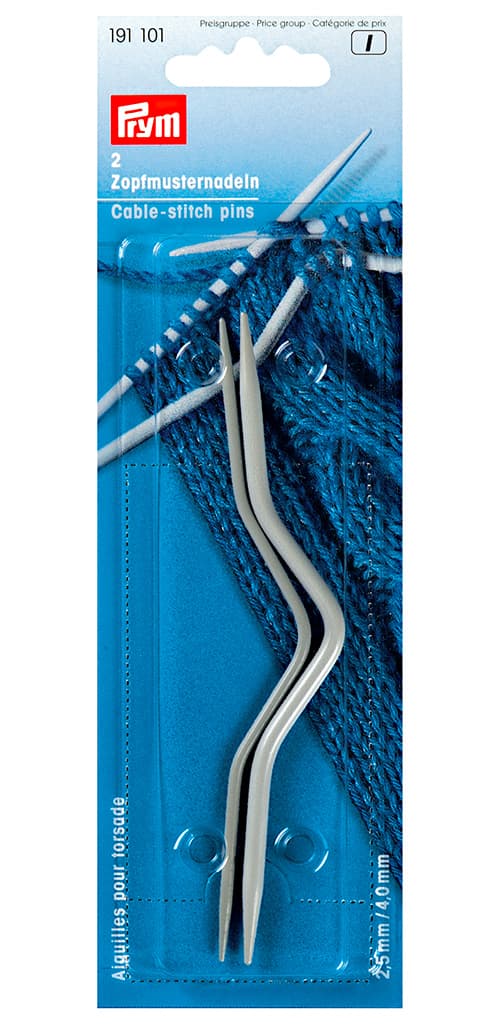 Дополнительные спицы для вязания кос (алюм.) 2,5/4мм