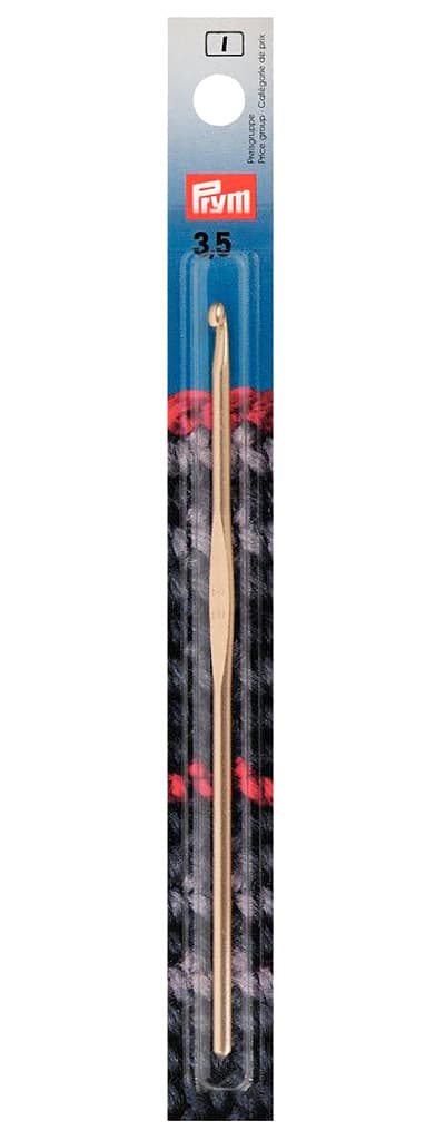 Крючок для вязания 3.5 мм алюминиевый серебристый