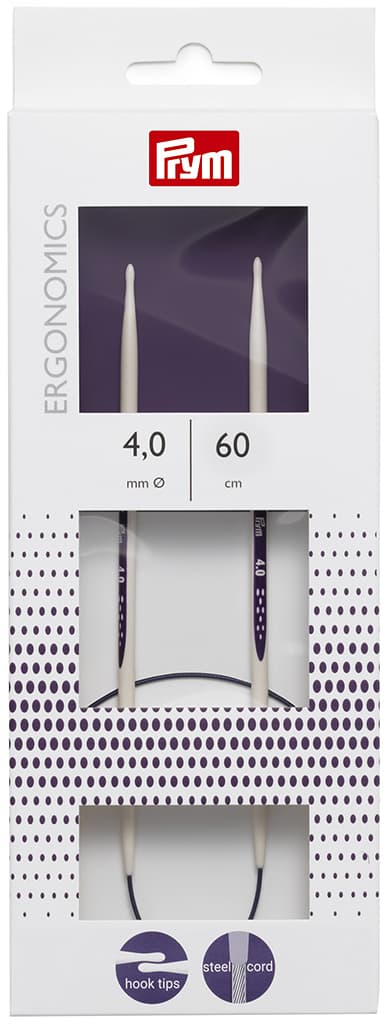 Спицы круговые эргономичные Prym Ergonomics 60см/4,0мм