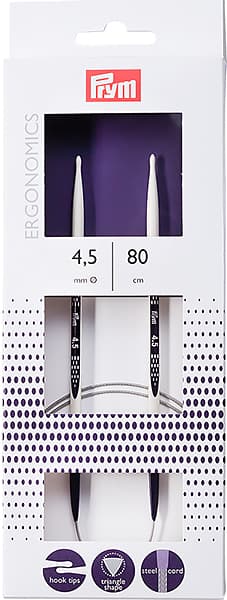 Спицы круговые эргономичные Prym Ergonomics 80см/4,5мм