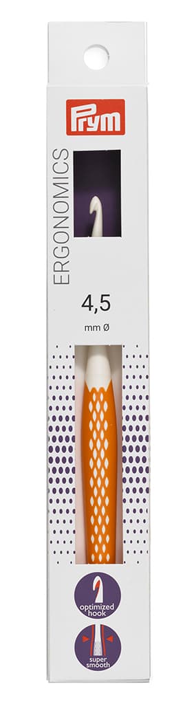 Крючок для вязания эргономичный Prym Ergonomics 4.5мм/16см