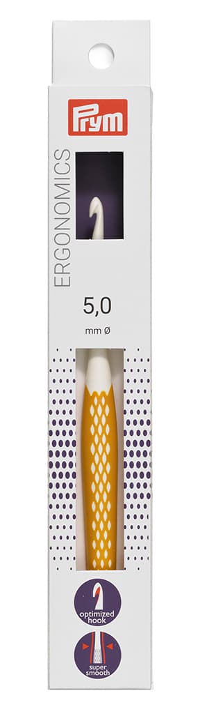Крючок для вязания эргономичный Prym Ergonomics 5.0мм/16см