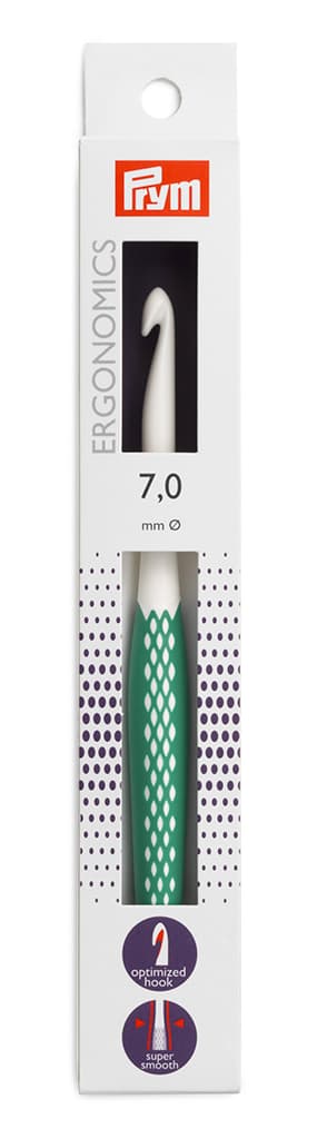 Крючок для вязания эргономичный Prym Ergonomics 7.0мм/17см