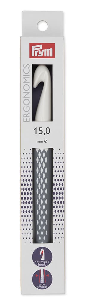 Крючок для вязания эргономичный Prym Ergonomics 15.0мм/18.5см